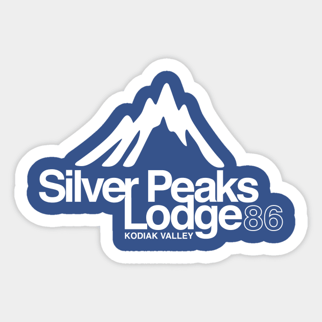 Silver Peaks Lodge Sticker by MindsparkCreative